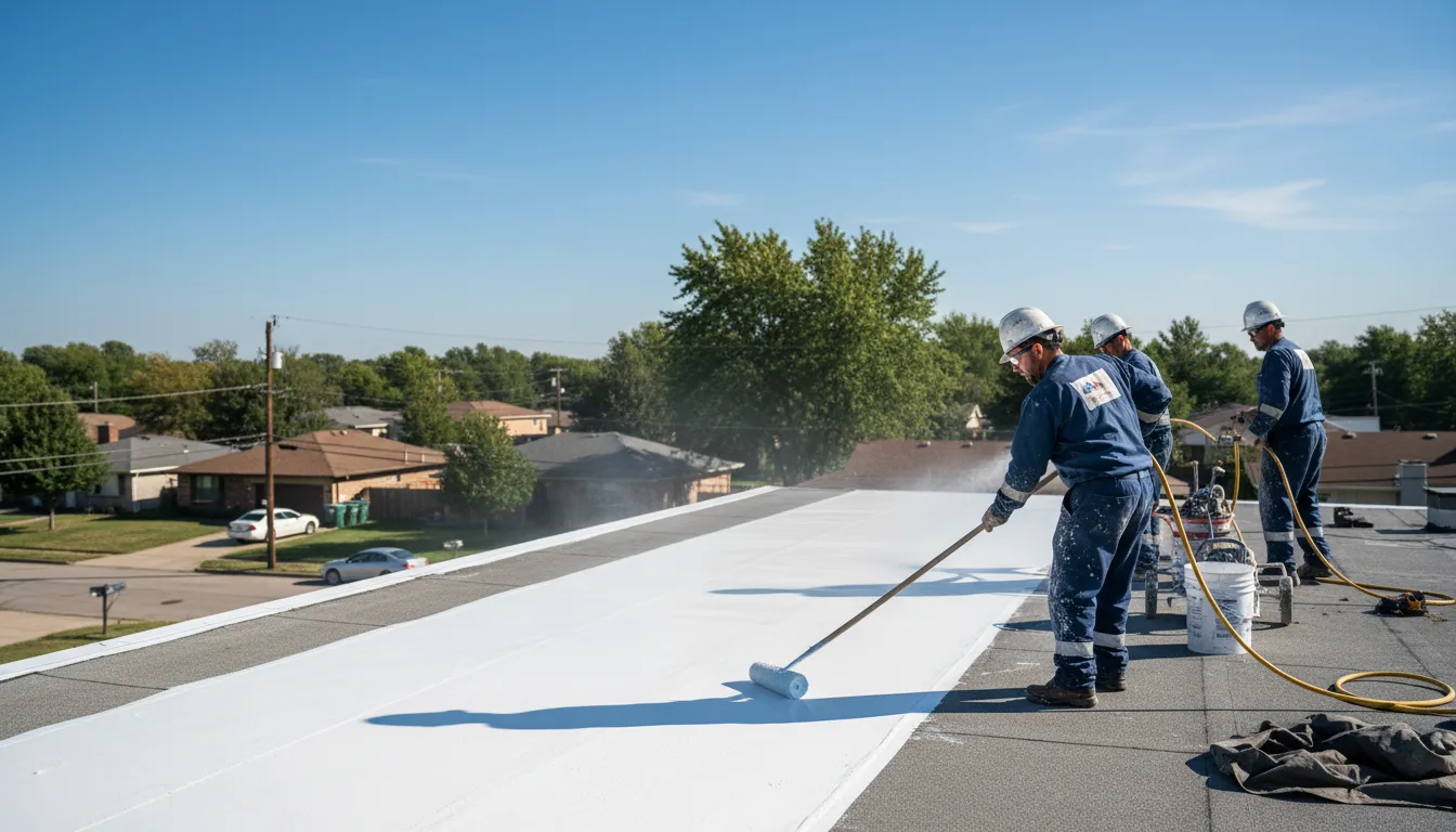 Commercial roof coating in Glencoe, IL near me